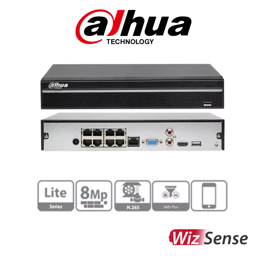Enregistreur Nvr Dahua DH-NVR2108HS-8P-i2 8 Canaux – Image 2