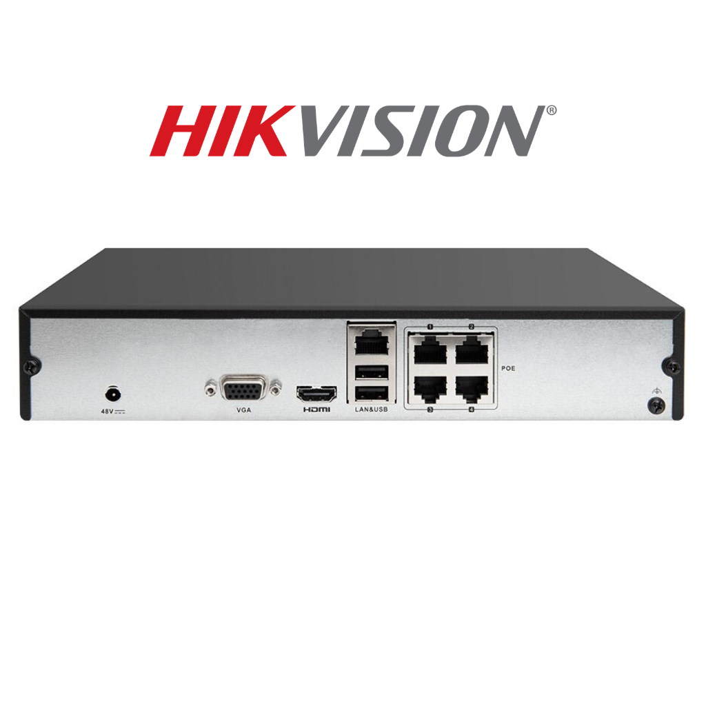 Enregistreur NVR Hikvision DS-7104NI-Q1/4P/M 4 Canaux 6MP vue arrière HDMI VGA PoE – Meilleur Prix Tunisie