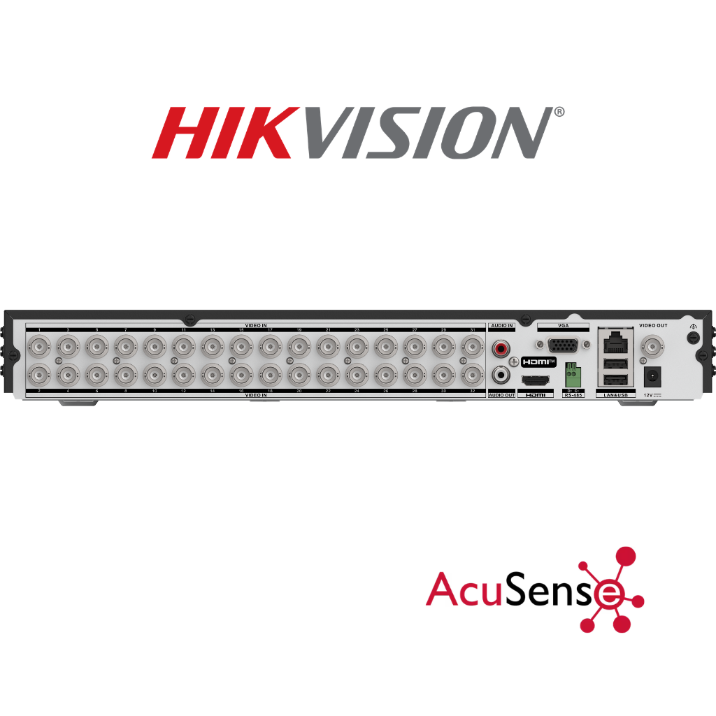 Enregistreur XVR Hikvision 32 Canaux iDS-7232HQHI-M2/XT 3K/5MP vue arrière HDMI VGA audio – Meilleur Prix Tunisie