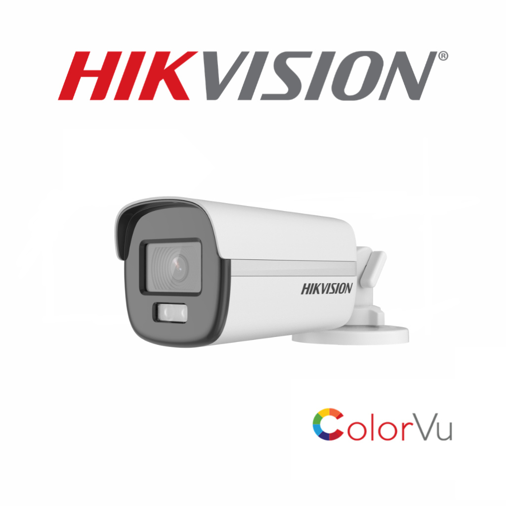 Caméra HDCVI Hikvision 2MP DS-2CE12DF0T-F vue profil Droite ColorVu 40m Prix Tunisie