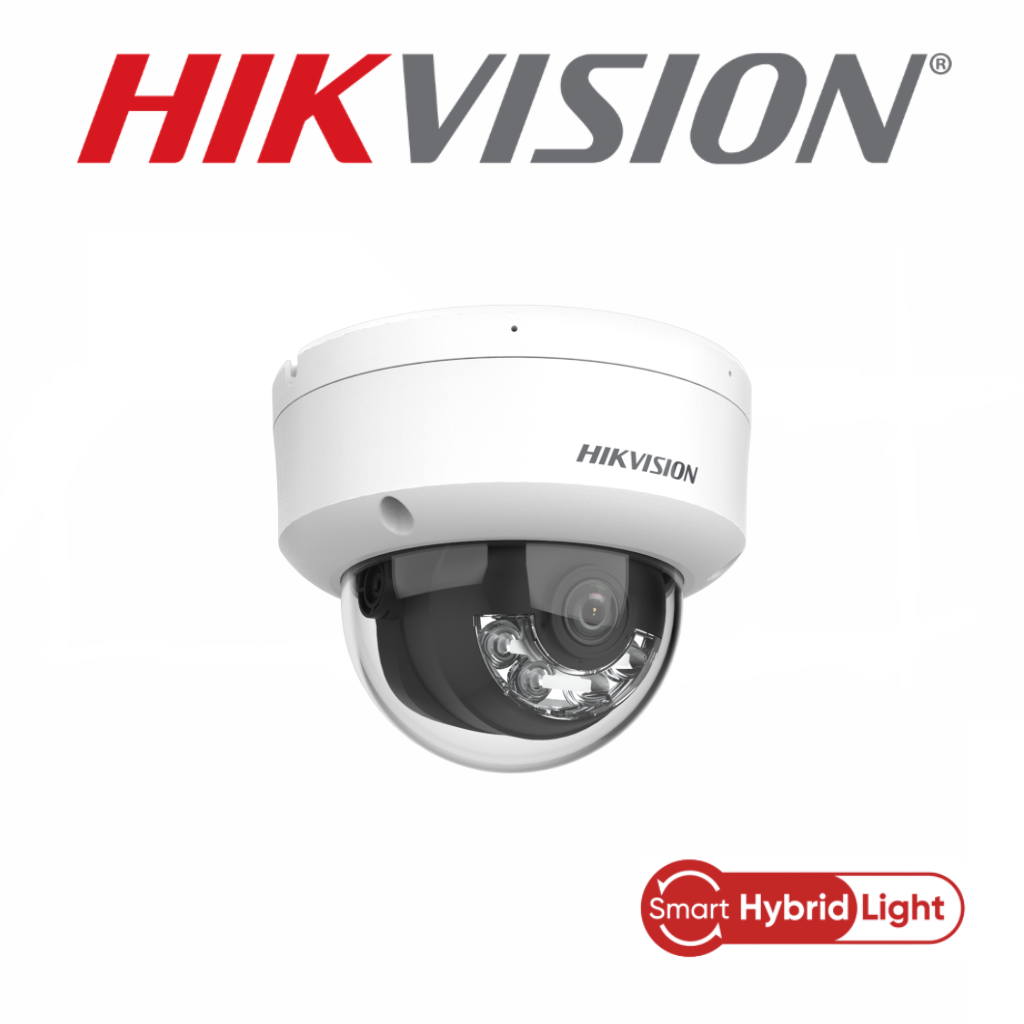 Caméra Hikvision DS-2CD1163G2-LIUF 6 MP IP Smart Hybrid Light Audio vue gauche connectiques – Meilleur prix Tunisie