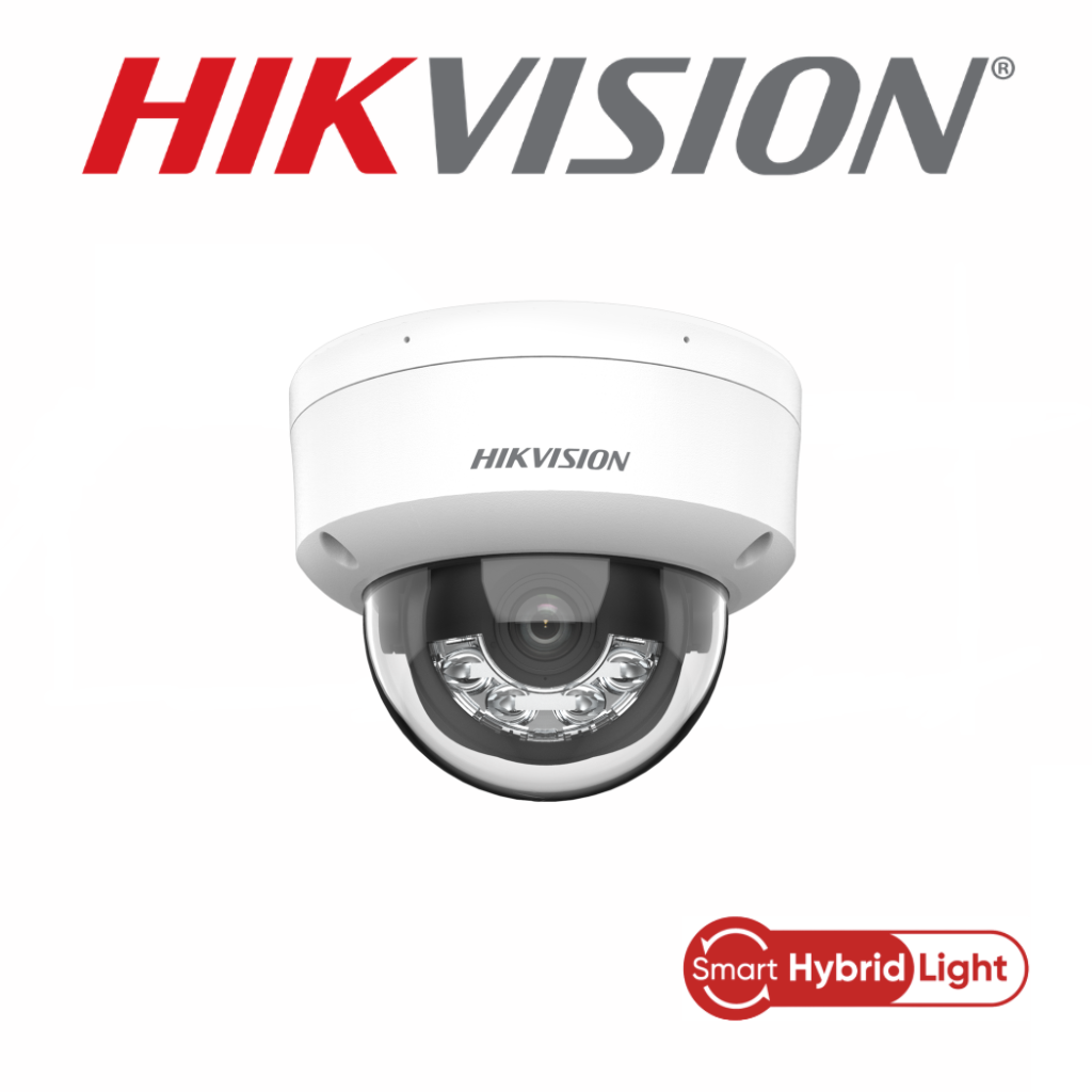 Caméra Hikvision DS-2CD1163G2-LIUF 6 MP IP Smart Hybrid Light Audio vue avant – sécurité Tunisie