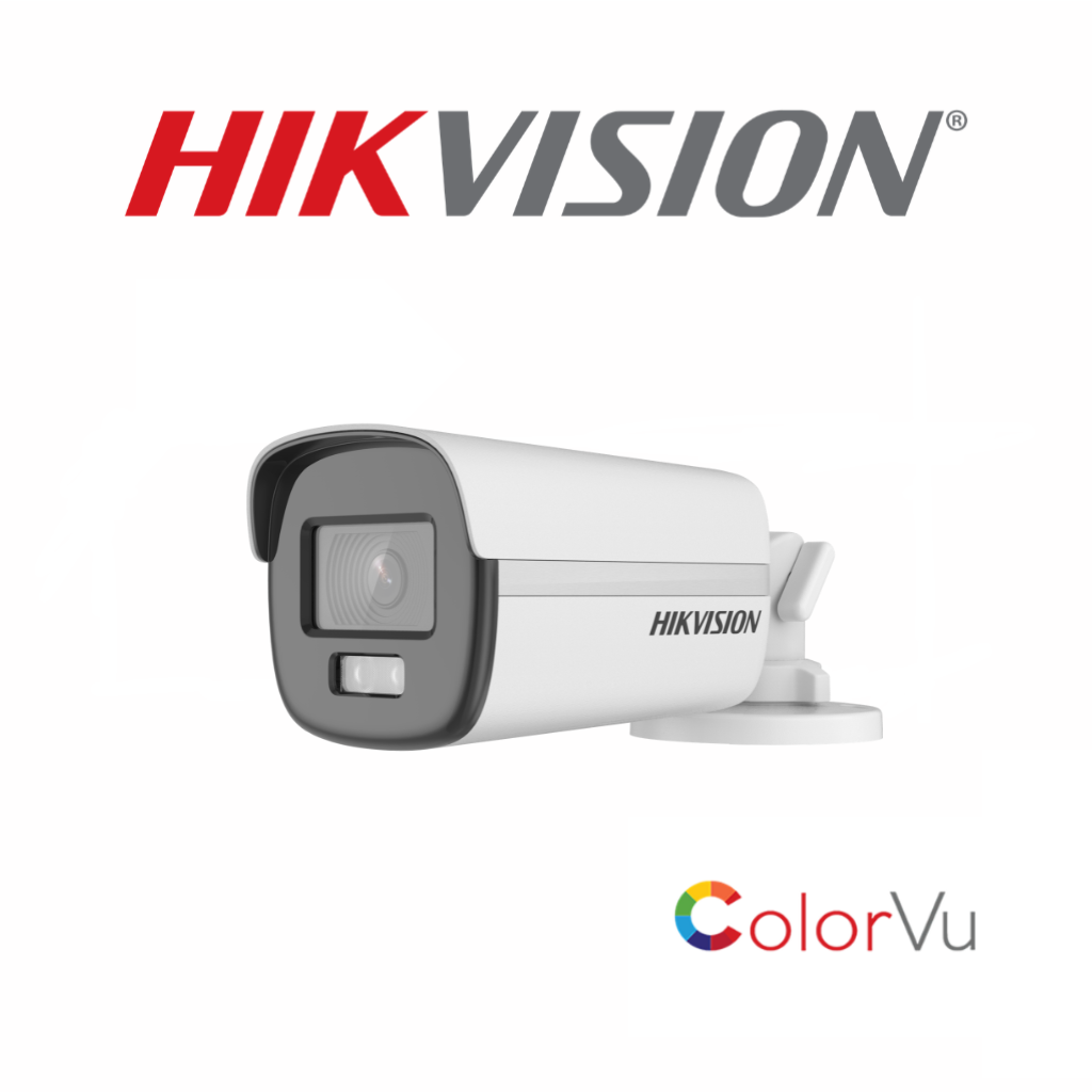 Caméra Hikvision DS-2CE12DF0T-F 2MP 1080P ColorVu Tube vue avant – vidéosurveillance Tunisie