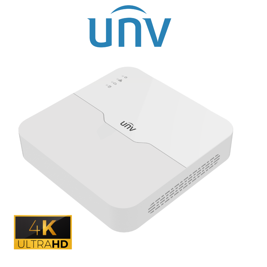 Enregistreur NVR Uniview NVR301-04LS3-P4 4 Canaux PoE 4MP vue latérale – vidéosurveillance Prix Tunisie