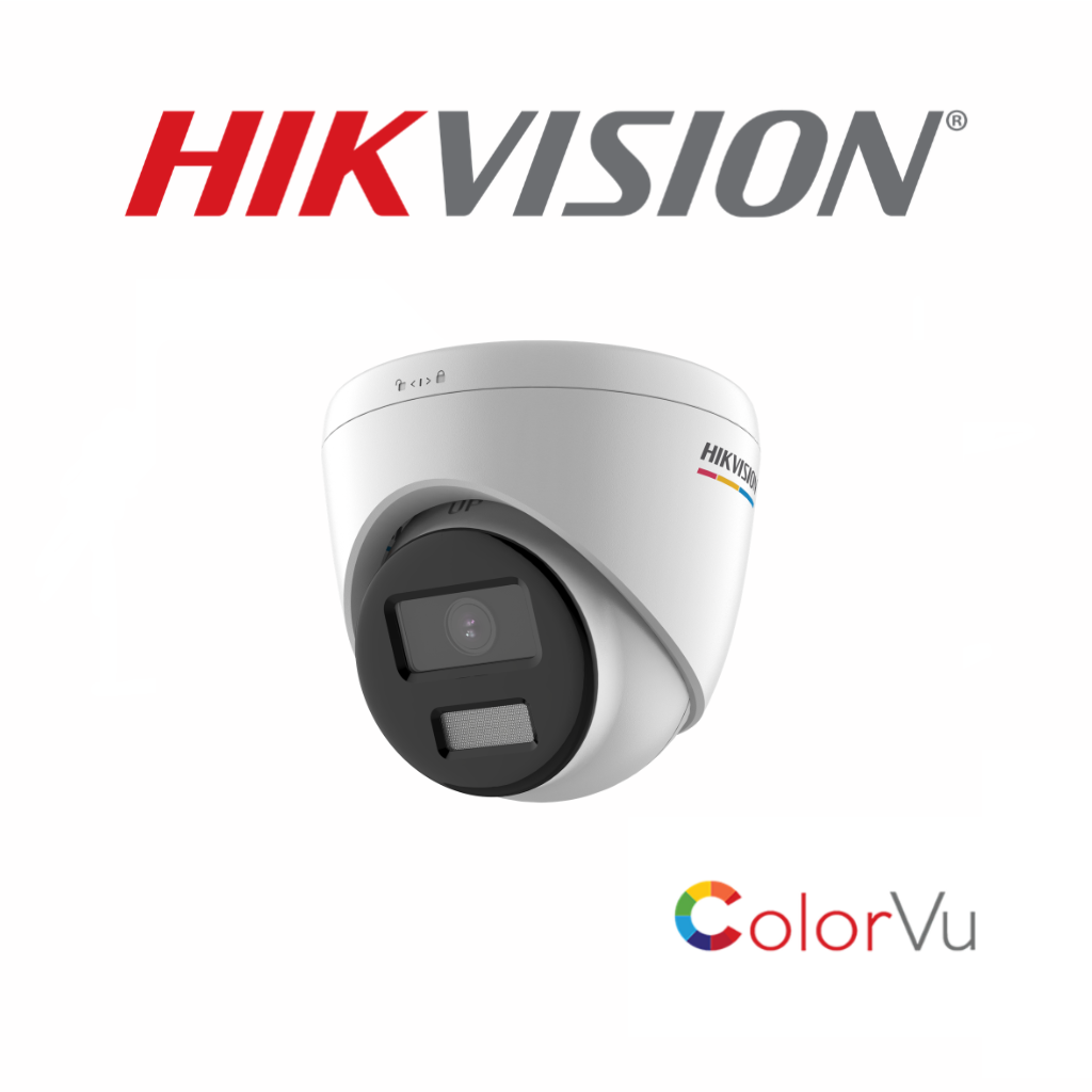 Caméra Hikvision DS-2CD1347G0-LUF-C 4 MP IP ColorVu Audio dôme vue latérale installation- meilleur prix tunisie