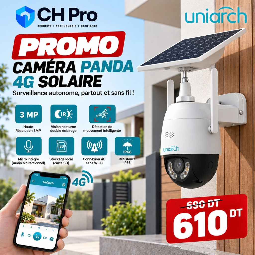 Camera Uniarch Uho-P2G-M3F4D-EU-3MP Prix Tunisie