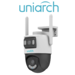 Caméra WiFi Uniarch P2S vue latérale installation caméra WiFi PTZ IP66 Prix Tunisie