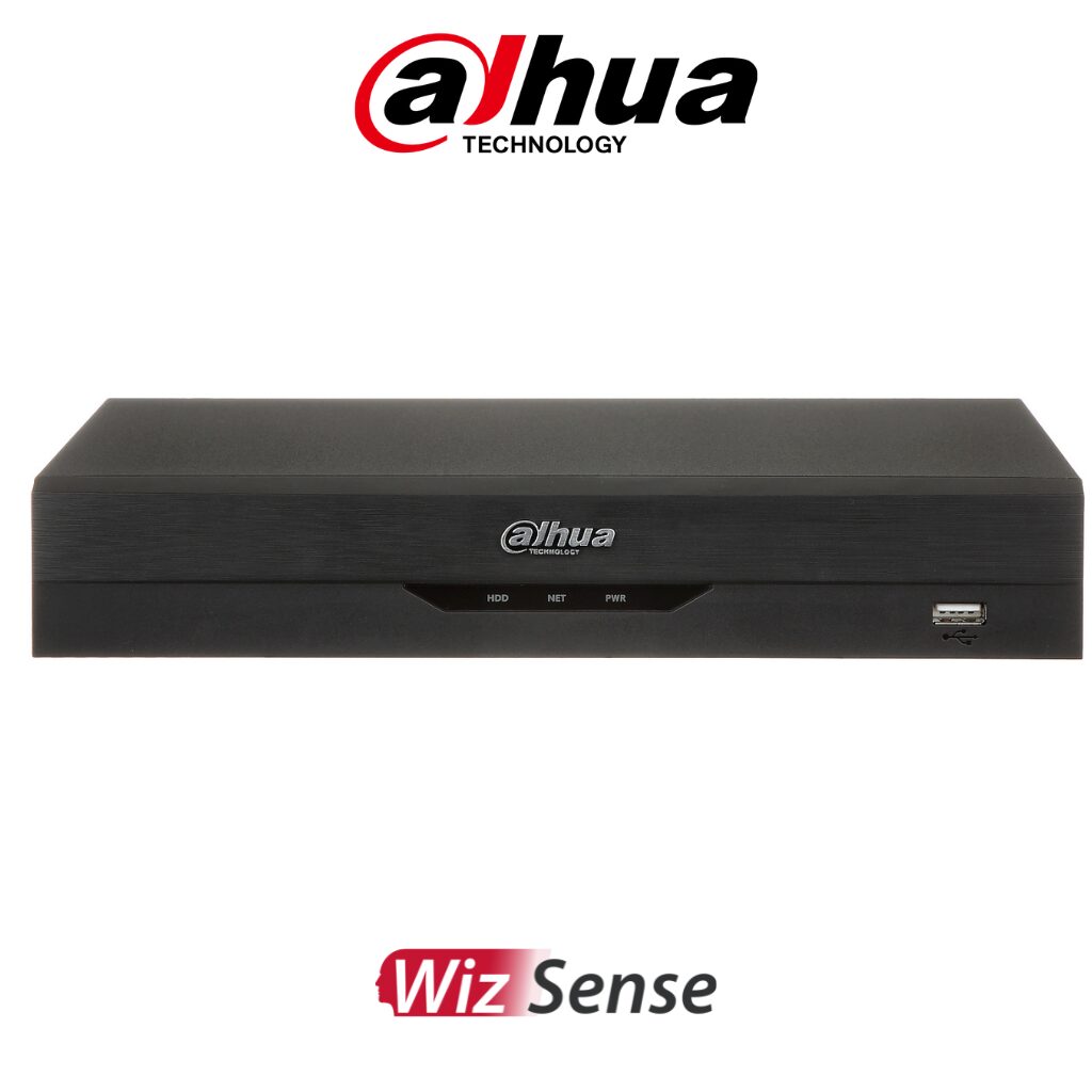 Enregistreur NVR Dahua 8 Canaux NVR4108HS-8P-EI 16MP PoE vue avant design compact – vidéosurveillance Prix Tunisie