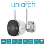 Caméra WiFi Uniarch Uho-B2D-M3F3D vue latérale IP67 WiFi Prix Tunisie