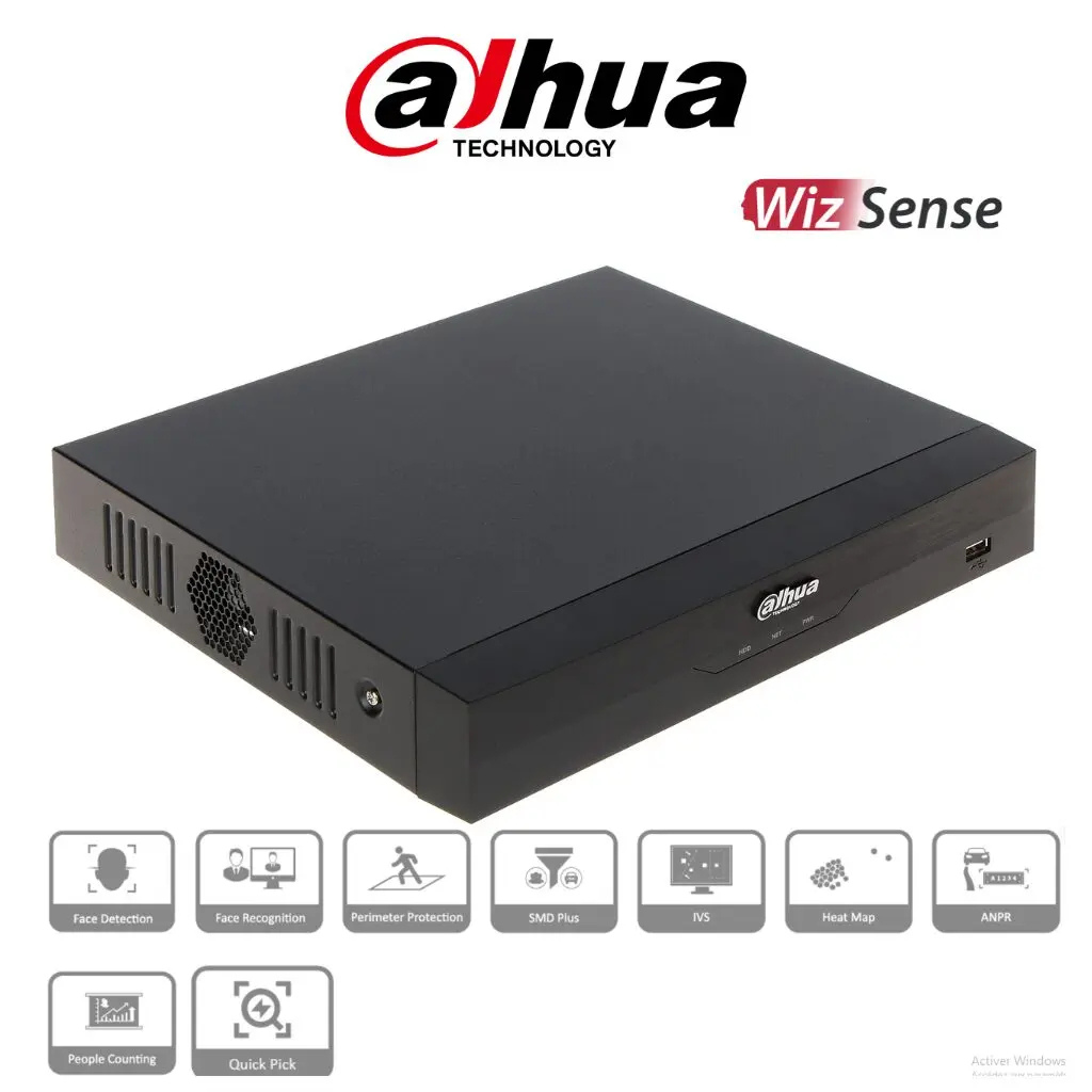 Enregistreur NVR Dahua 8 Canaux 8MP WizSense NVR4108HS-8P-EI Prix Tunisie