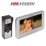 Kit Interphone Vidéo Hikvision DS-KIS202T vue latérale écran intérieur – Prix Tunisie