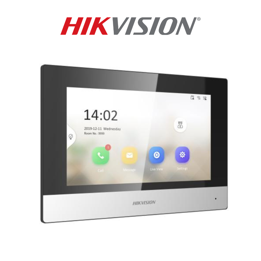 Moniteur Interphone IP Hikvision DS-KH6320-WTE1 7 Pouces vue arrière connectiques – Prix Tunisie