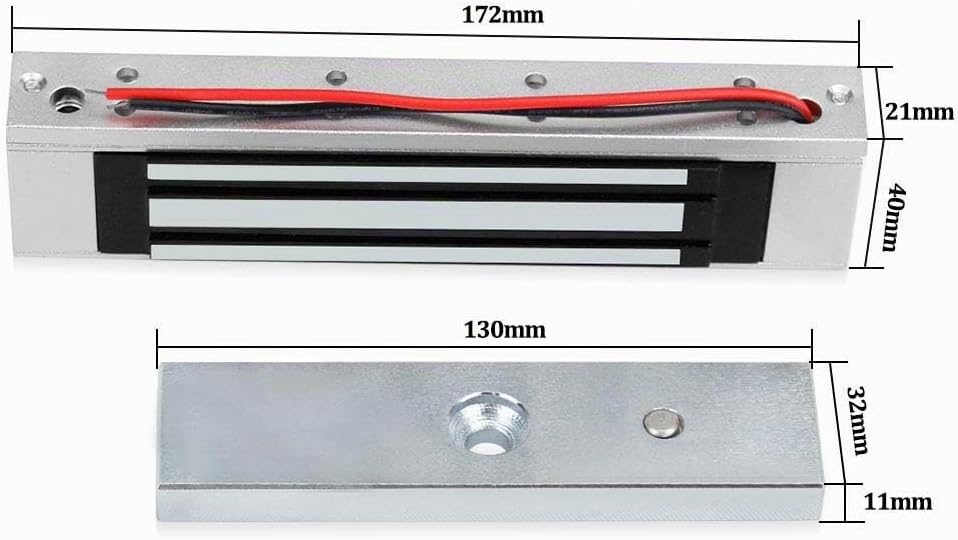 Image de l’armature métallique de la ventouse électromagnétique 180Kg Prix Tunisie, fixation robuste pour portes.