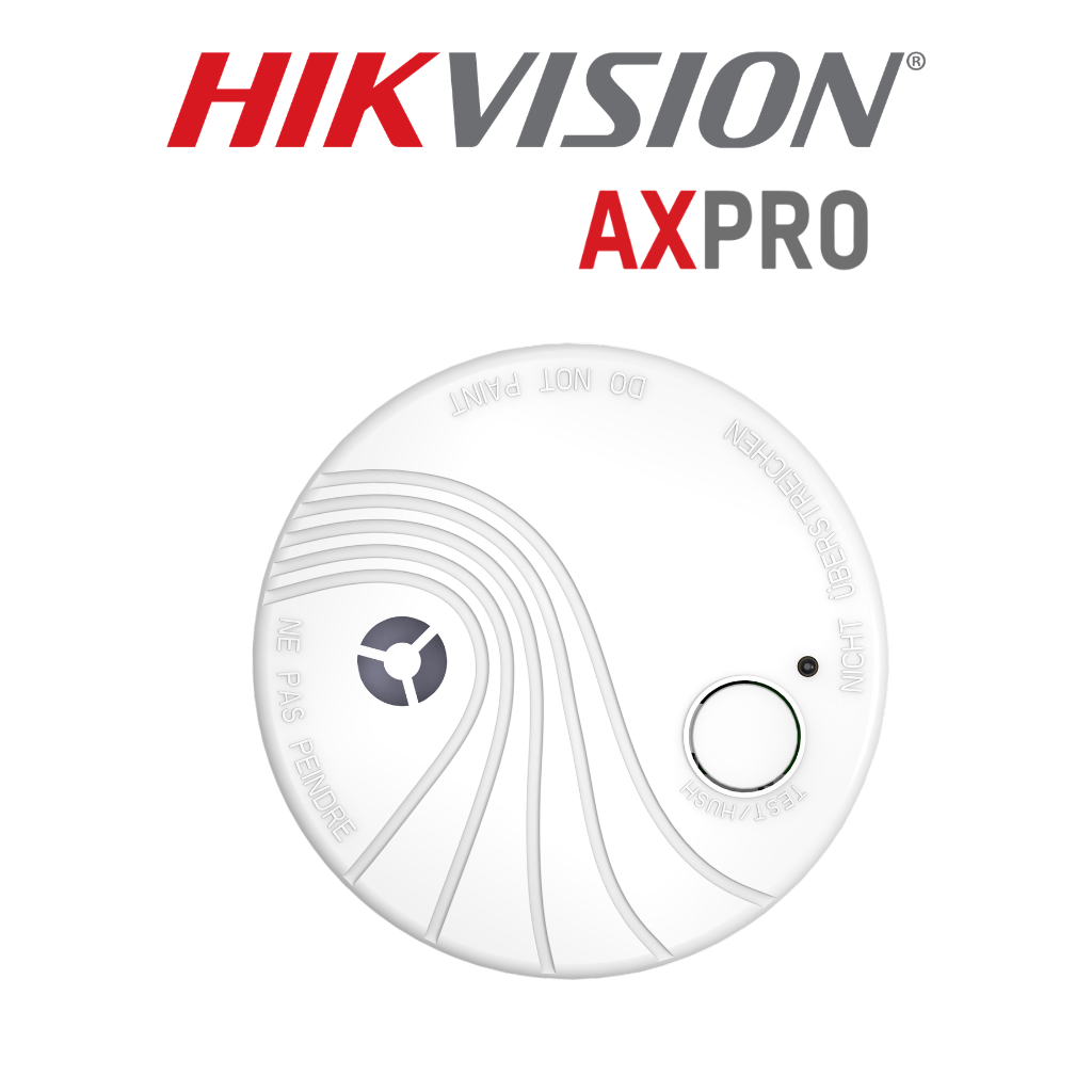 Détecteur de Fumée Sans Fil Hikvision AX PRO DS-PDSMK-S-WB vue avant – sécurité incendie Prix Tunisie
