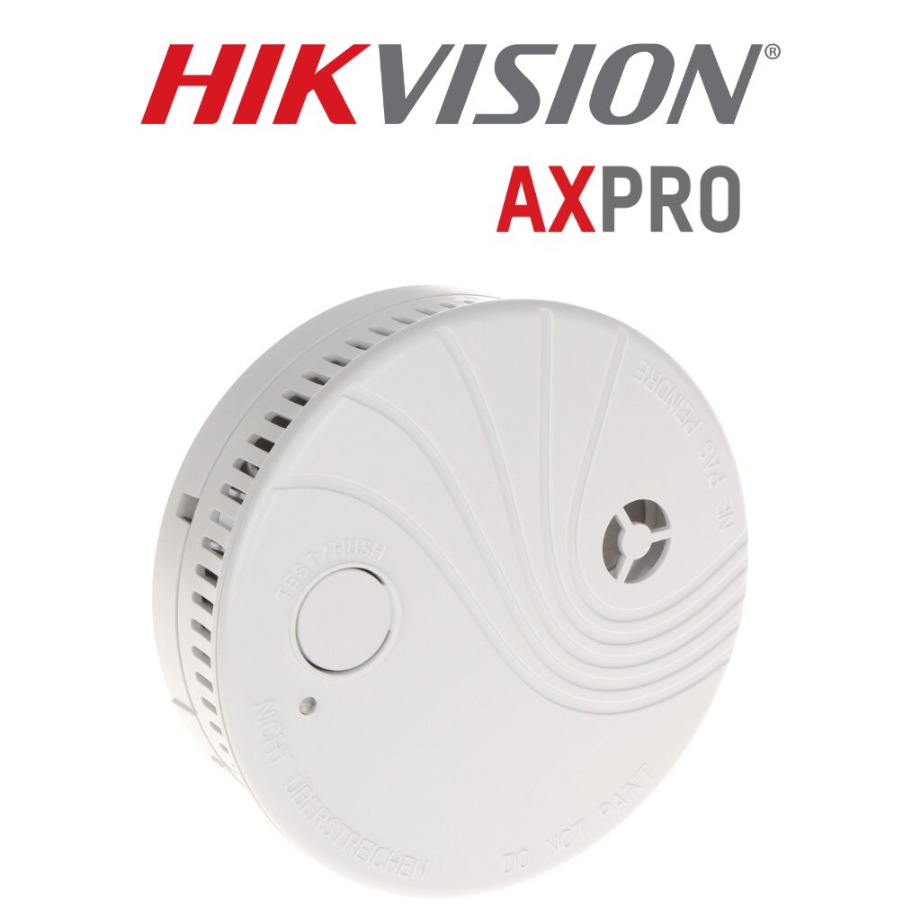 Détecteur de Fumée Sans Fil Hikvision AX PRO DS-PDSMK-S-WB vue latérale – sécurité incendie Prix Tunisie