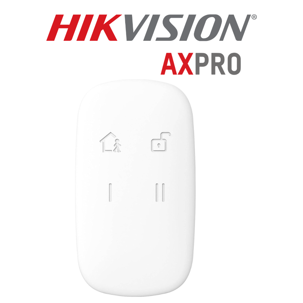 Télécommande Sans Fil Hikvision AX PRO DS-PKF1-WE(B) vue avant – contrôle alarme Prix Tunisie
