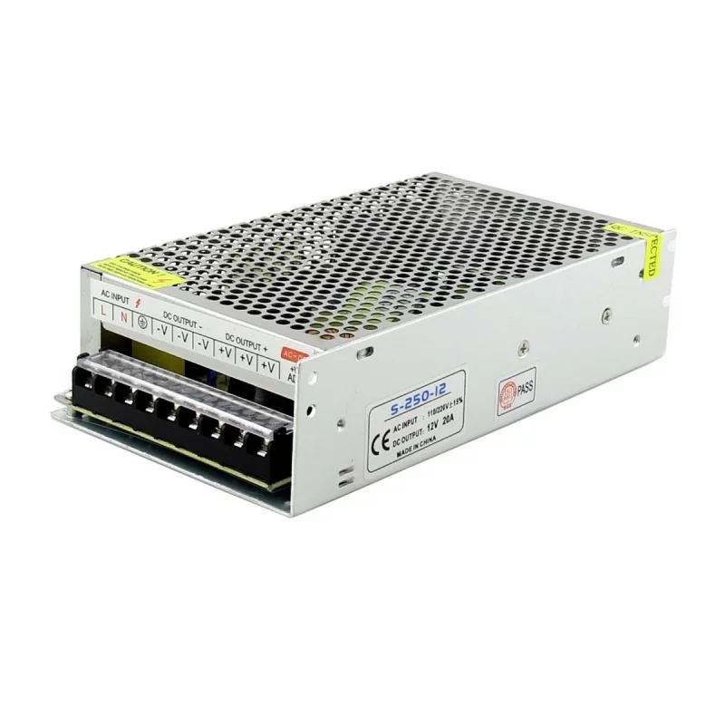 Bloc alimentation caméra 12V 20A Prix Tunisie pour vidéosurveillance