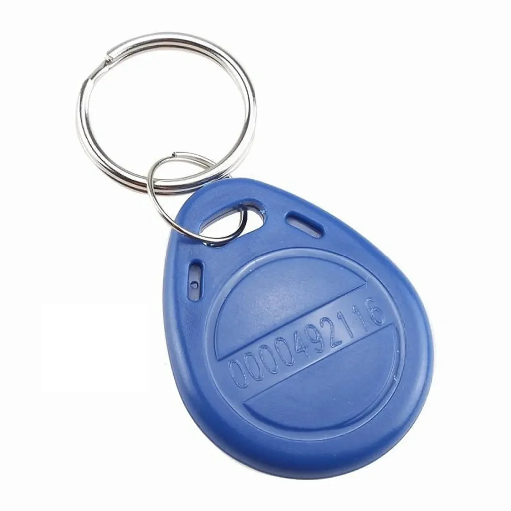 Image du porte‑clé RFID 125kHz Prix Tunisie, badge d’accès compact et robuste vue avant