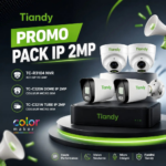 Pack IP Tiandy NVR 4CH avec 4 caméras 2MP Couleur Prix Tunisie