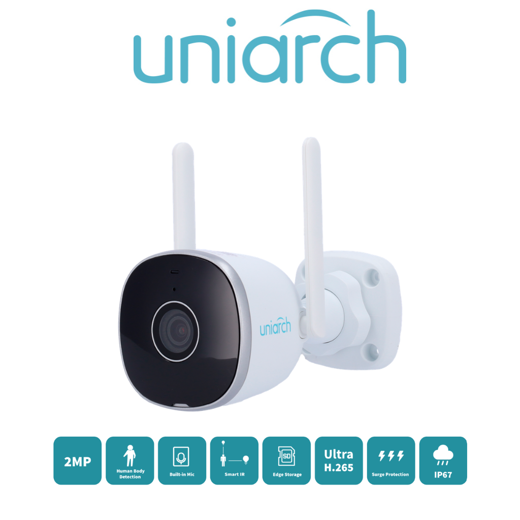 Caméra Uniarch 2MP UHO-B2R-M2F3 Vue Latéral Prix Tunisie