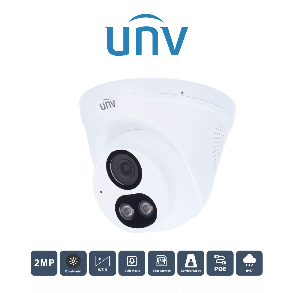 Caméra Uniview 2MP IPC3612LE-ADF28KC-WL Vue Avant Prix Tunisie