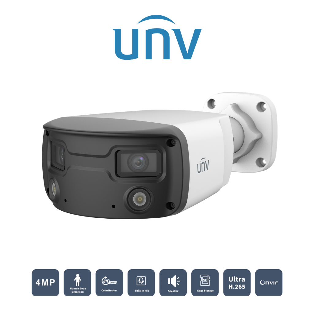 Caméra Uniview 4MP IPC2K24SE-ADF40KMC-WL-I0 Vue Profil Avant Prix Tunisie