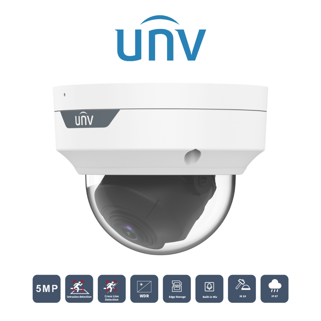Caméra Uniview 5MP IPC3535LB-ADZK-H Vue Latéral Prix Tunisie