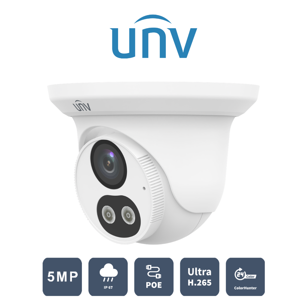 Caméra Uniview 5MP IPC3615LB-AF28K-DL Vue Latéral Prix Tunisie