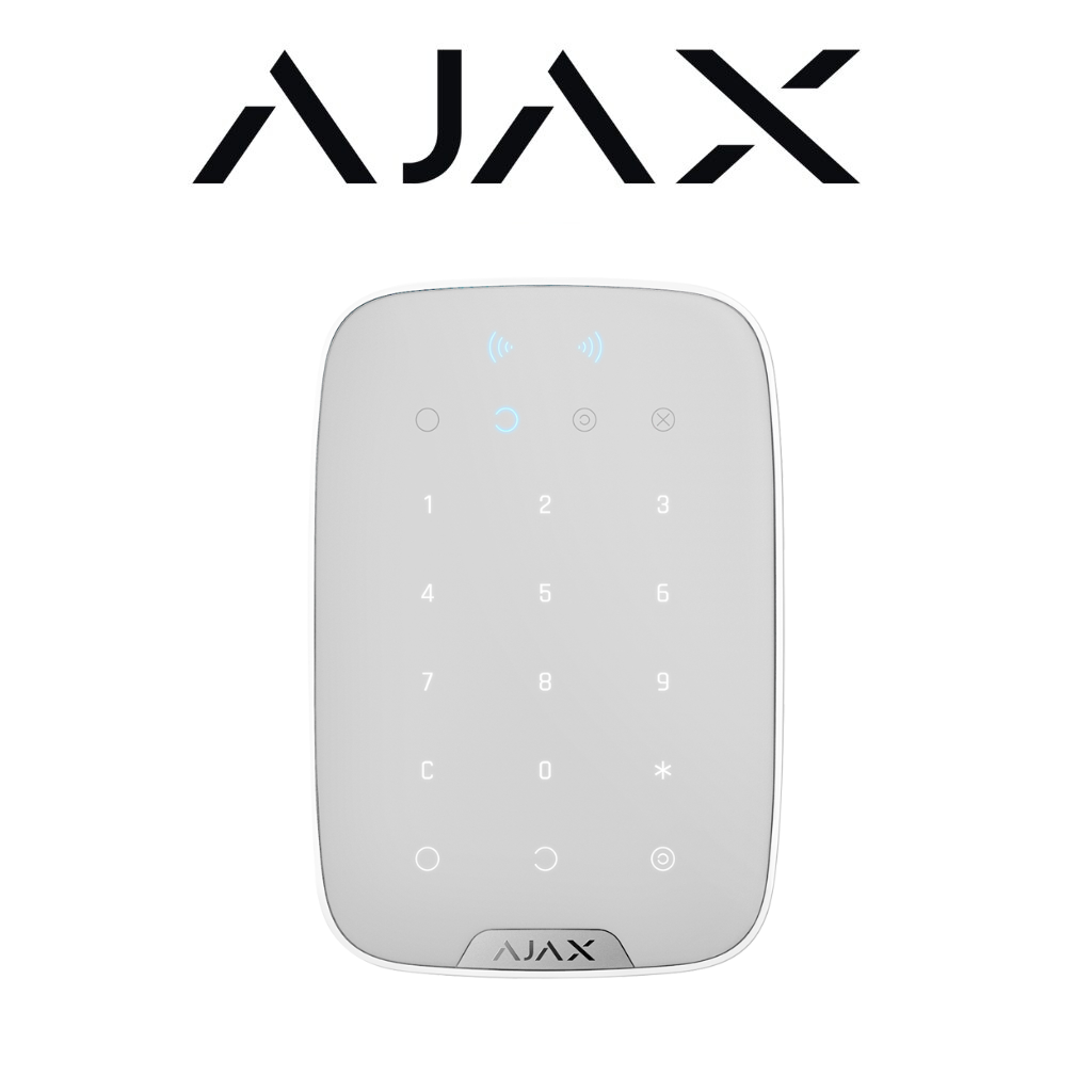 Clavier indépendant AJAX AJ-KEYPADPLUS-W avec lecteur RFID Prix Tunisie vue avant