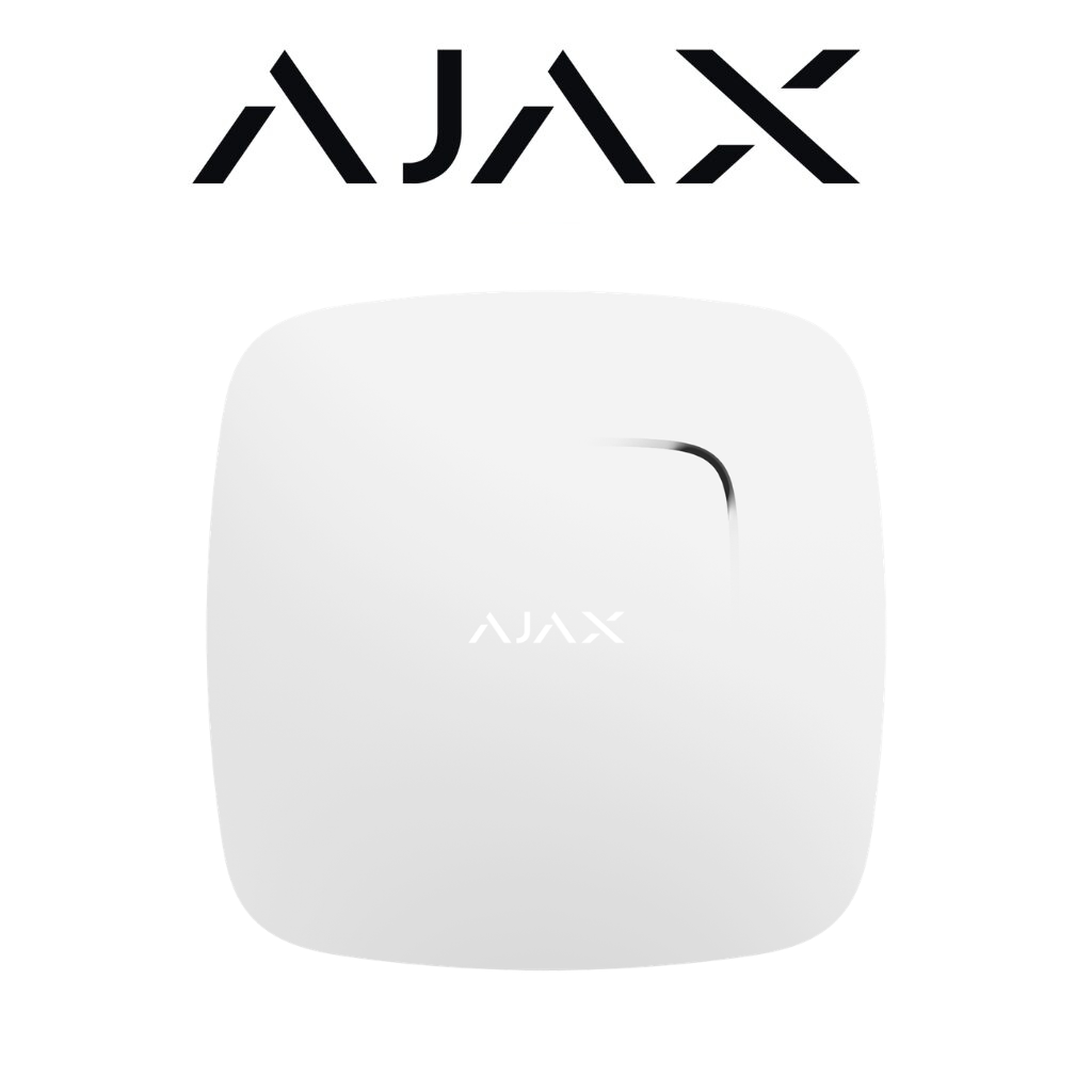 Détecteur de fumée AJAX AJ-FIREPROTECT-W avec capteur de température Prix Tunisie vue avant