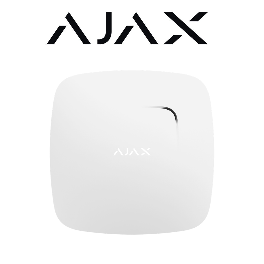 Détecteur de fumée AJAX AJ-FIREPROTECTPLUS-W avec CO Prix Tunisie vue avant