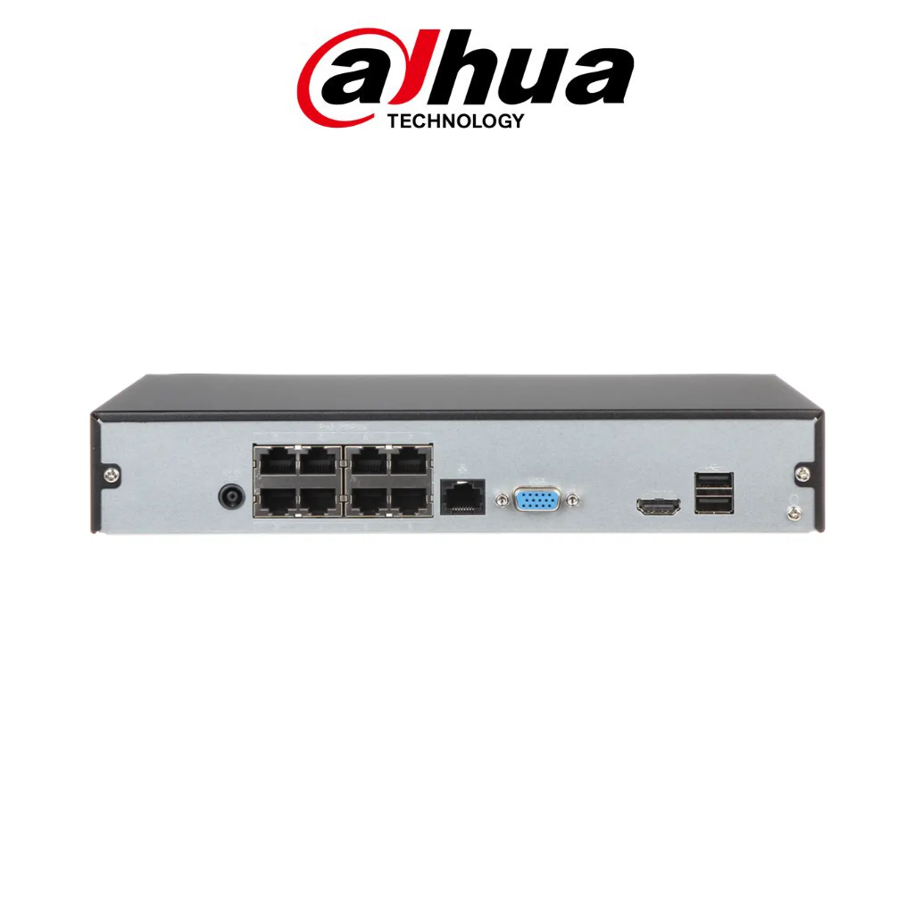 NVR Dahua 8 Canaux NVR1108HS-8P-S3H 8MP 8 PoE Prix Tunisie vue arrière