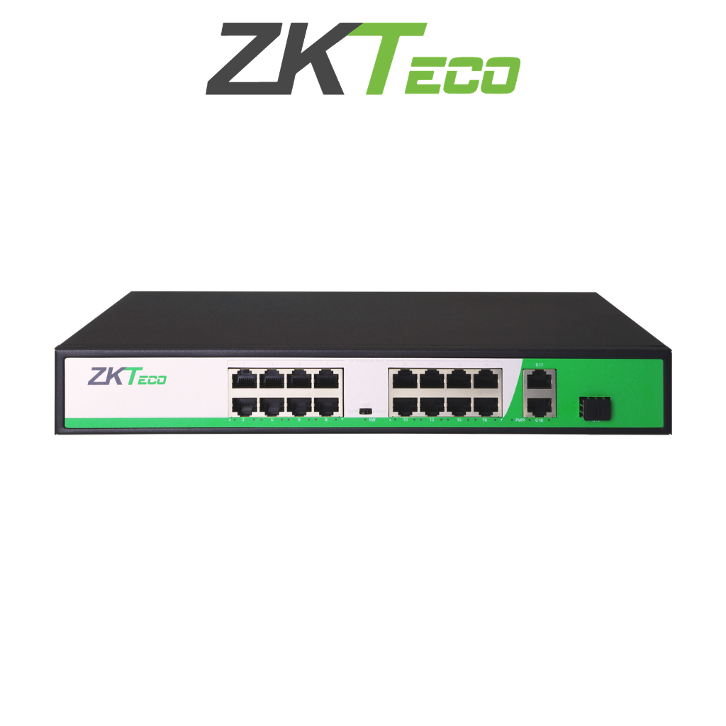 Switch PoE ZKTeco PE162-200-C 16 Ports 250m Prix Tunisie
