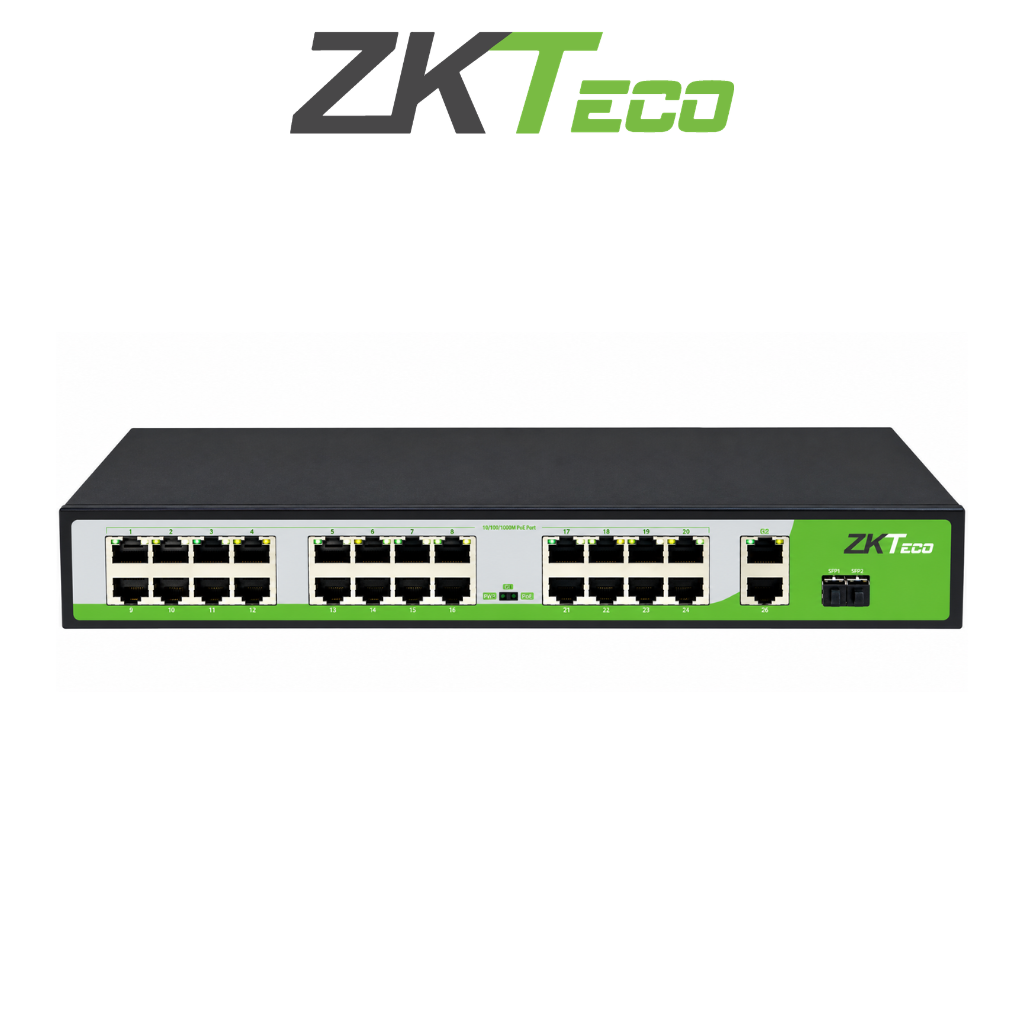 Switch PoE ZKTeco PE242-300-C 24 Ports 250m Prix Tunisie