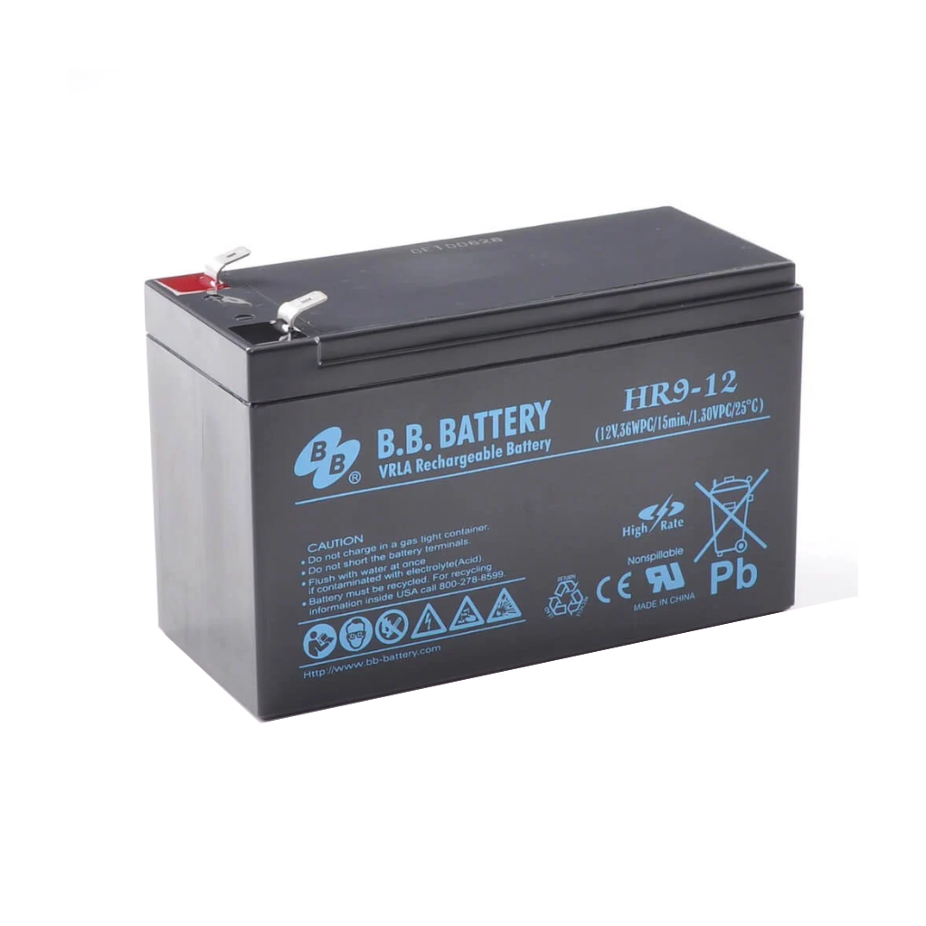 Batterie 12V 9Ah Prix Tunisie vue avant
