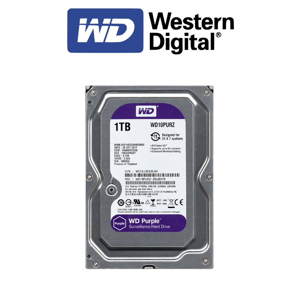 Disque dur Western Digital 1 To vue avant Prix Tunisie