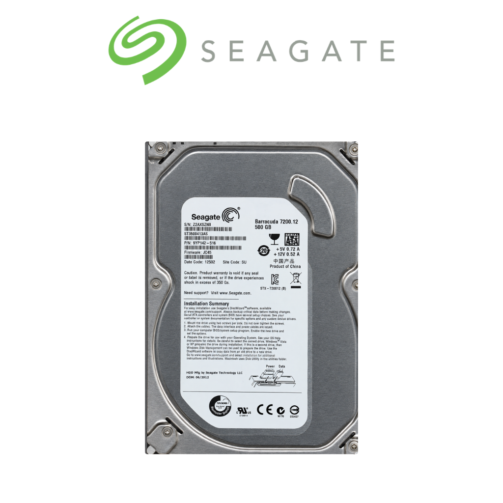 Disque dur interne Seagate 500 Go vue avant Prix Tunisie