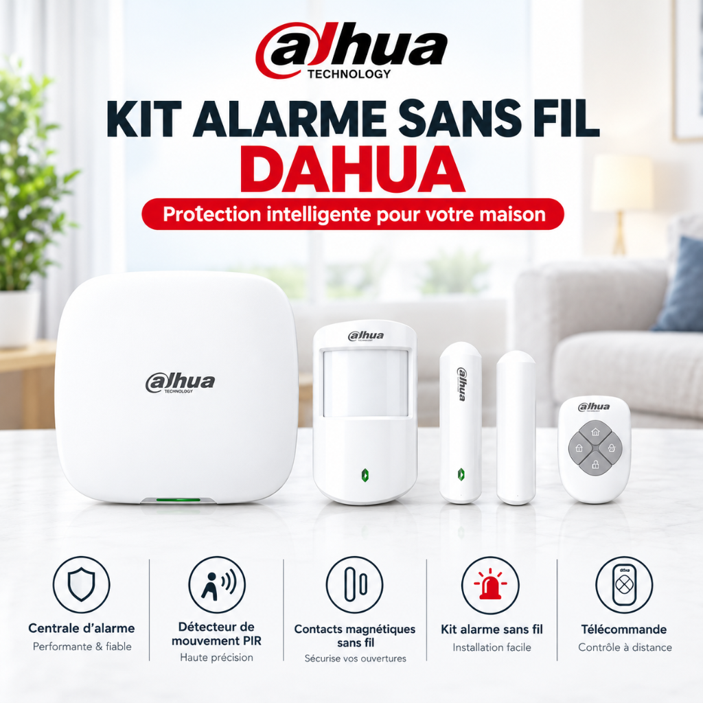 Kit alarme sans fil Dahua ART-ARC3000H-03-FW2 Prix Tunisie