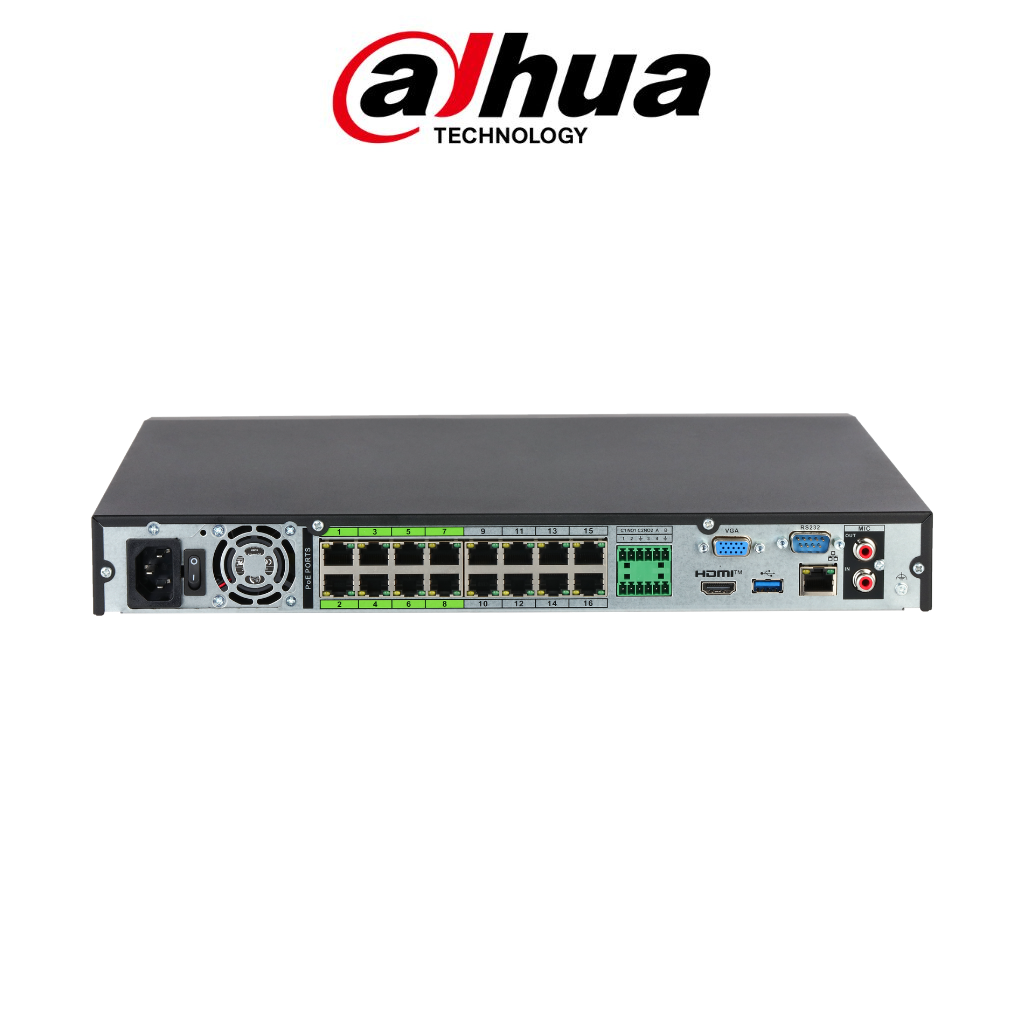 NVR Dahua NVR5232-16P-EI2 32 canaux 16 PoE Prix Tunisie vue arrière