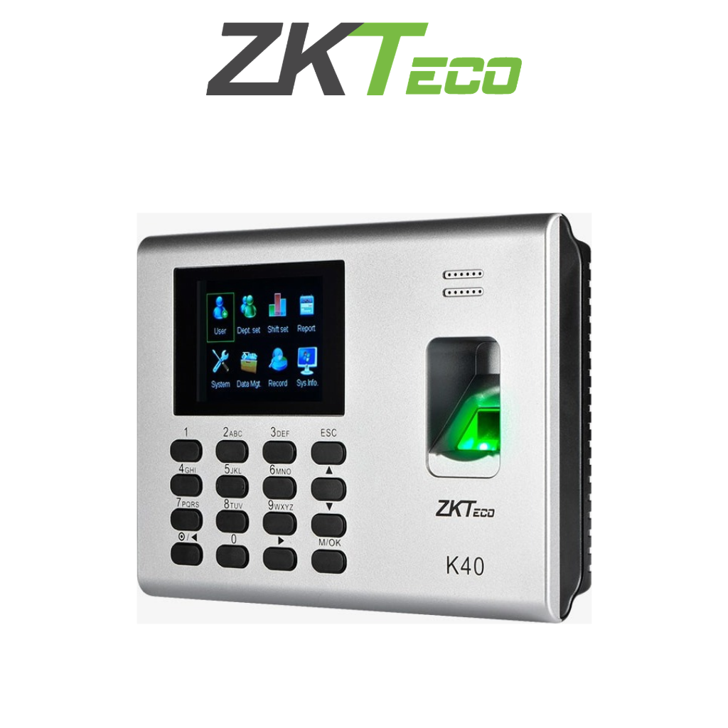 Pointeuse biométrique ZKTeco K40 Prix Tunisie vue latérale